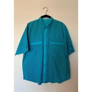 Gitano Turquoise 🌊 Men’s Button Down Shirt